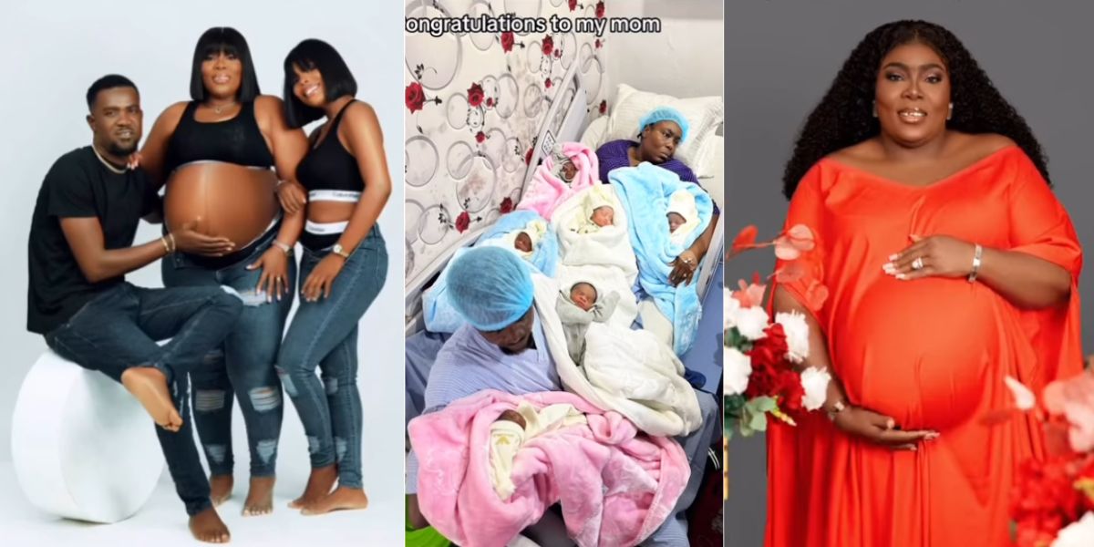 Nigerian Lady Rejoices As Her Mom Gives Birth To Six Babies At Once After 23 Years (PHOTOS) | MarvelTvUpdates