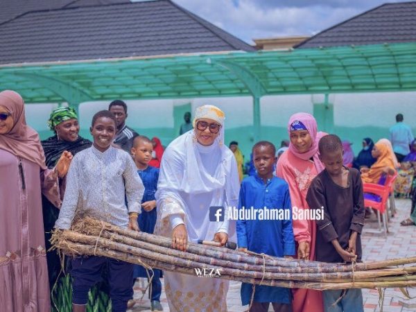 “Sugarcane Sticks as Empowerment Tools”: Rep Aminu Aliyu’s Wife Sparks Controversy in Bauchi