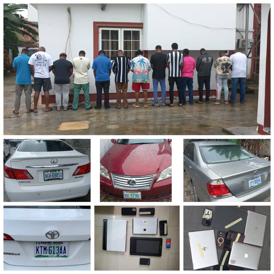 EFCC Arrests 13 Suspected Internet Fraudsters In Uyo | MarvelTvUpdates