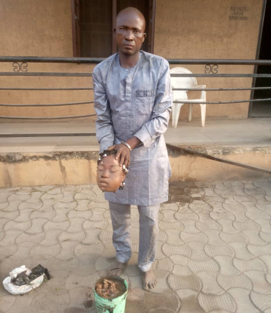 Police Nabs Suspected Ritualist With Fresh Human Head In Abeokuta | MarvelTvUpdates