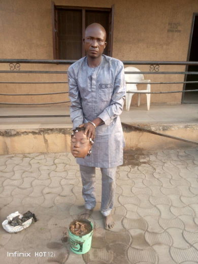 Police Nabs Suspected Ritualist With Fresh Human Head In Abeokuta | MarvelTvUpdates